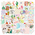 50PCS Boho style good vibe pink positive sticker