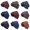 8CM New Arrival Customizable Logo Vietnam Luxury Elegant Navy Blue Black Silk Striped Ties