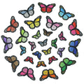 Fast Delivery of Colorful Embroidered Butterfly Patches Iron-On Sequins for Clothes PVC Plastic OEM Model Fabric Felt Material