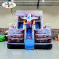 Customized Commercial Grade PVC Playground Airplane Themed Inflatable Double Slide Dry Slide for Sale