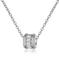 Korean Boho Jewelry Necklaces 925 Silver Chunky Rhinestone Necklace for Weeding Engagement Party Gift
