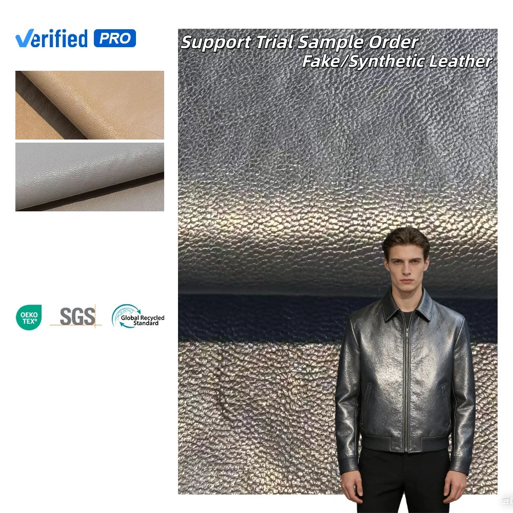 Popular Thin Leather Recycled Spandex Leather Fabric