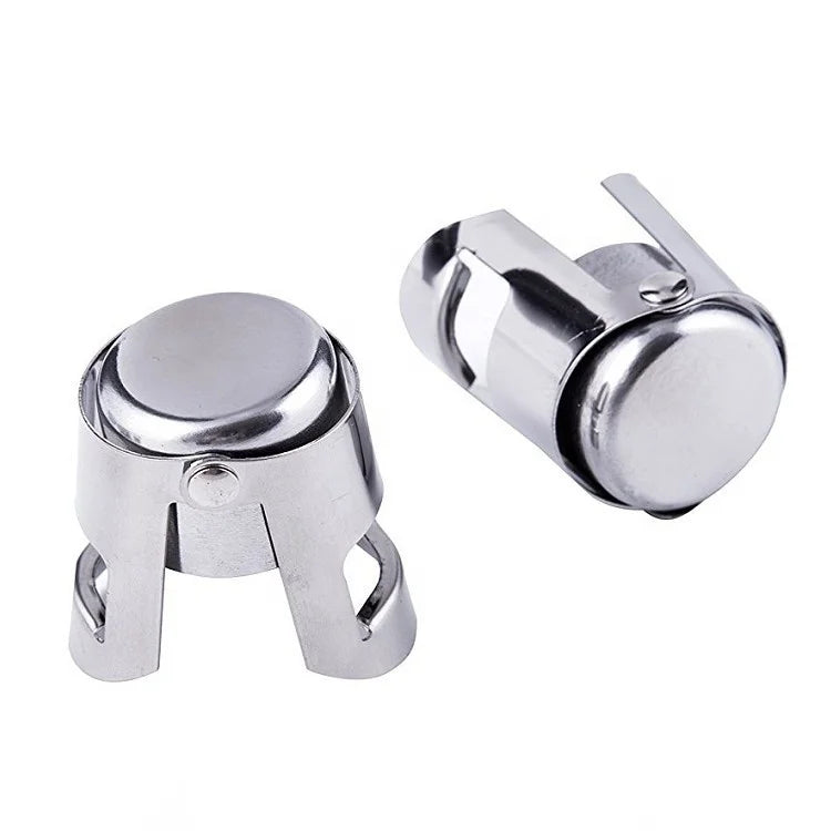 Kitchenware Stainless Steel Champagne Bottle Stopper Champagne Stoppers Silicone Sealing Plug