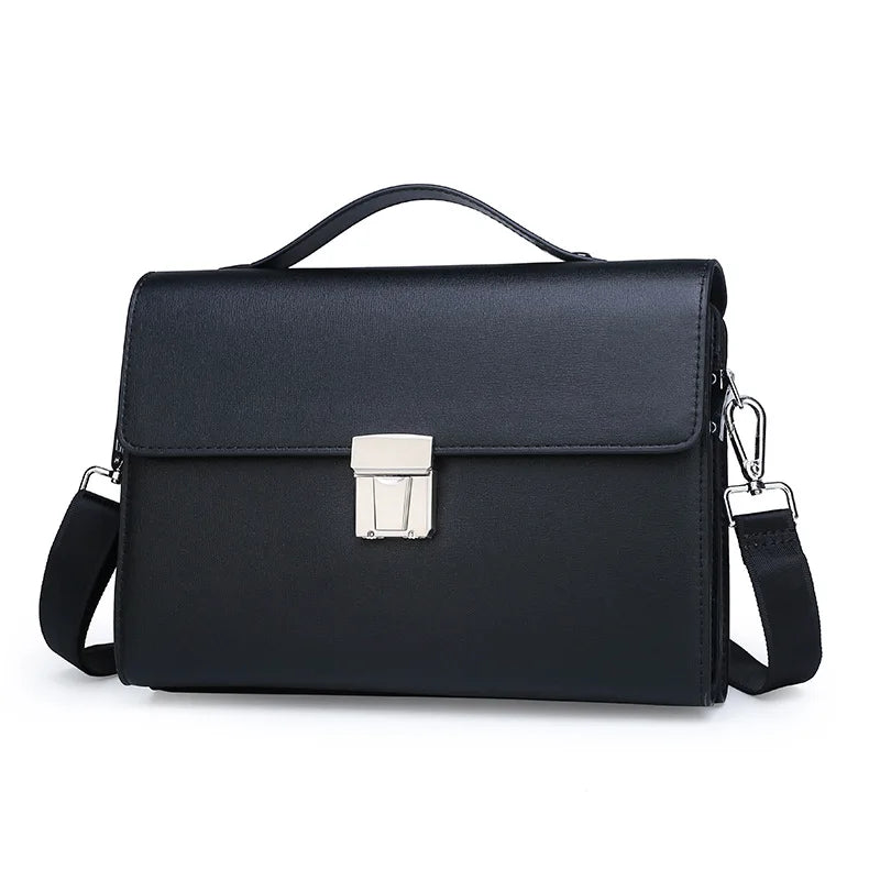 Marrant Men's Business With Password Lock Anti-theft Handbag Clutch Purse Crossbody Shoulder Bags Leather Messenger Bag for Men