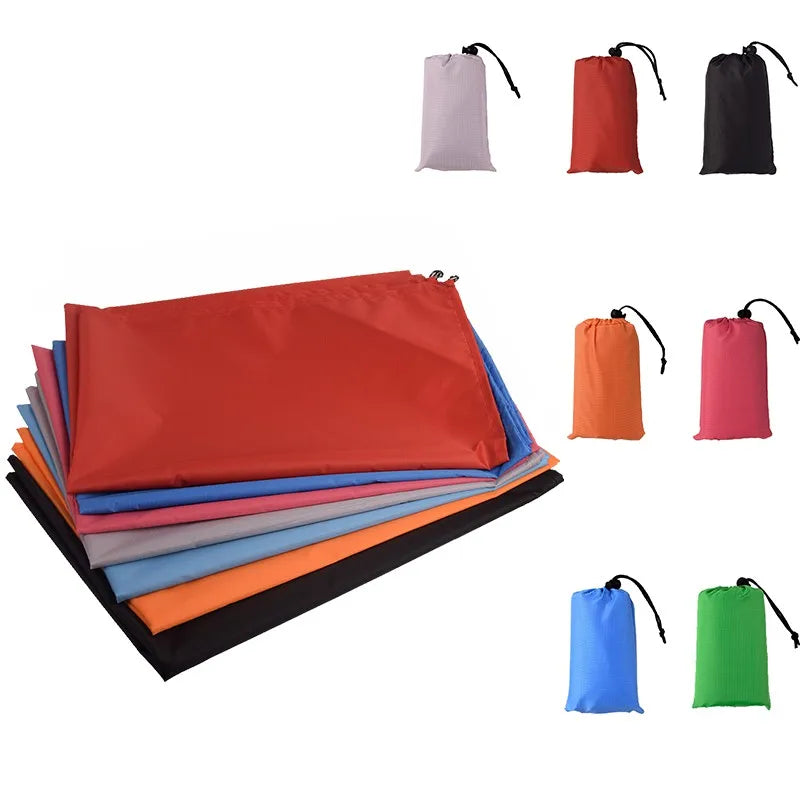 Picnic Blanket Waterproof Pocket Beach Mat Foldable Outdoor Camping & Barbecue Mat Multi-Color MegaBDM