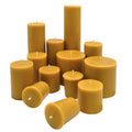 Organic Pure Natural Eco-Friendly Beeswax Cylinder Pillar Candles for Home Decoration