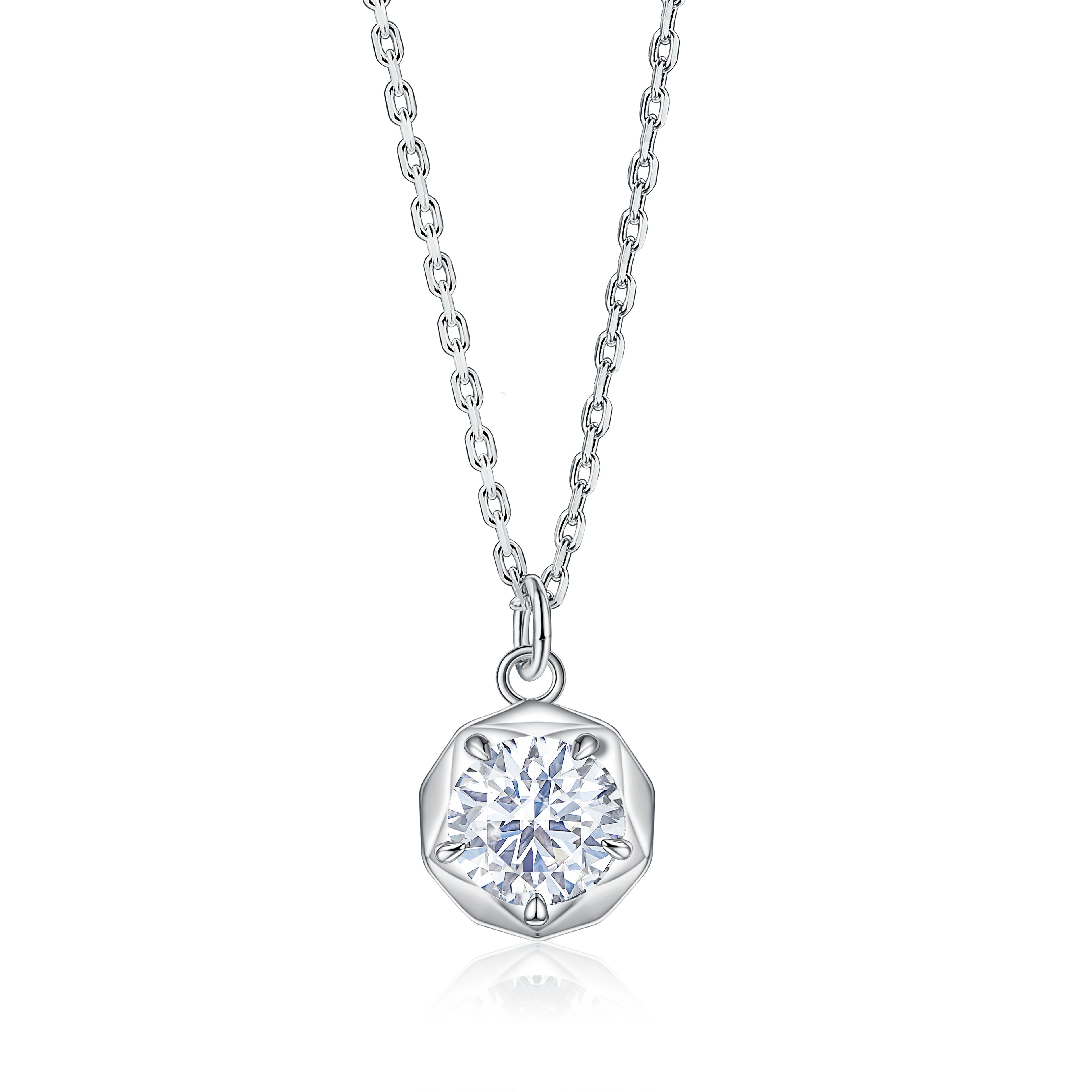 Bulk Wholesale 925 Silver Zirconia Pendant Necklace Factory Supplier