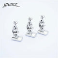 YuenZ Antique Silver Color Microscope Charms Metal Pendants Jewelry Making Accessories 21*11*8mm J420