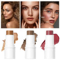 New Arrival Custom Private Label Vegan Cruelty Free Creamy Makeup Blush Face Contouring Long-lasting Blush Stick