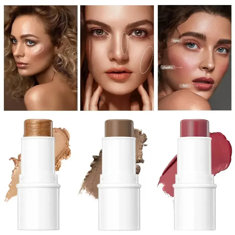 New Arrival Custom Private Label Vegan Cruelty Free Creamy Makeup Blush Face Contouring Long-lasting Blush Stick