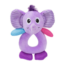 Pawise Bite Resistant Durable Elephant Shape Dog Squeaky Plush Toy Stuffed Animal Squeaky Chew Toy for Dogs