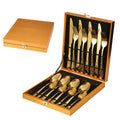 16Pcs Stainless Steel Flatware Cutlery Set-Wedding Spoon Fork Knife Mirror Polish Silver/Rosegold Modern Classic Design