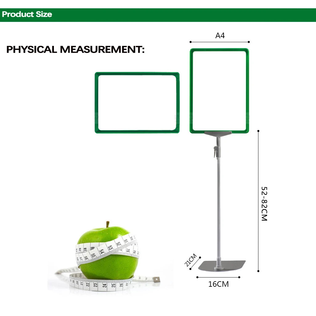 Supermarket Metal Promotion Poster Display Stand for Advertising & Warehousing Supplies