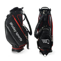 Wholesale Custom Golf Bag Golf Premium White Red PU Tour Bag 5 Dividers