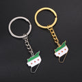 Personalized Logo Vintage Fashion Design Stainless Steel Hard Enamel Keychain Souvenir Gifts with Custom Metal Map Keychains