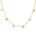 Chain Stainless Steel Necklace Heart Zircon Pendant Luxury Fashion Necklace