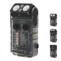 Outdoor Camping Flashlight with 6 Color Mood Light & Clip IP65 Waterproof