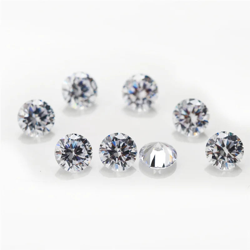 Fengzuan Jewelry 1-3 mm White D VVS1 Moissanite Diamond Loose for Jewelry Making