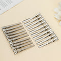 200pcs Silver Gold Slim Alligator Hair Clip 6cm Prong Hairpin Wholesale Barrettes for Kids DIY Grip Headwear Crafts