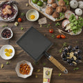 Yuziyaki Cast Iron Frying Pan Durable Saute Pan for Versatile Cooking