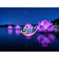 Beautiful Large Pink Inflatable Lotus Flower for Outdoor Advertising for Decorative Purposes