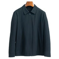 Men's Polyester Administrative Jacket Silk Series Youth Lapel Business Attire Civil Servant Leader Work Jacket