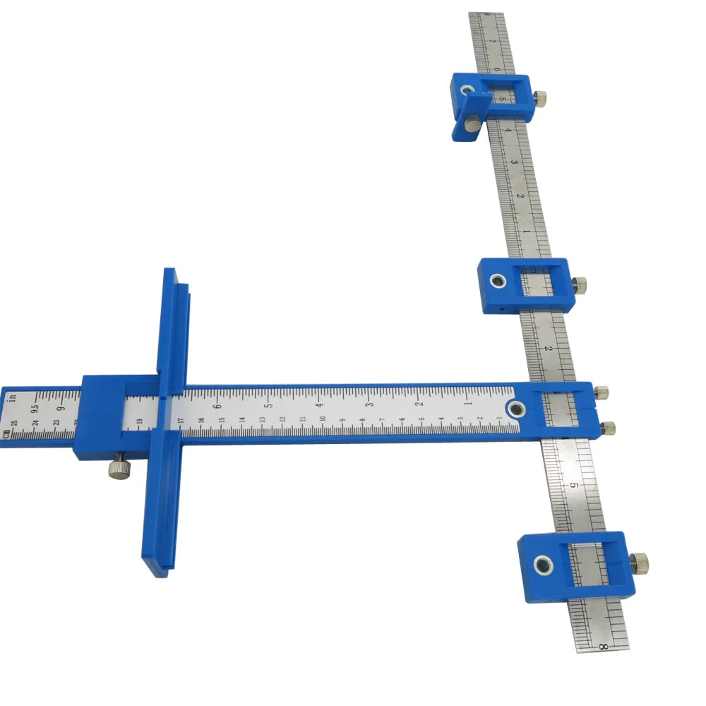 Adjustable Woodworking Punching Positioner Drill Punch Locator Template Auxiliary Installation Opening Hand Tools for Precision