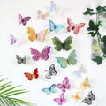 DAMAI 3D Paper Butterfly Wall Stickers Butterfly Party Decorations Double Layers Children's Birthday Wedding Decorations