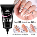 BORN PRETTY 30ml Nail Glue Gel OEM Customized Stick Nail Charm Gem Diamond No Wipe Strong Adhesive Rhinestone Glue Gel in Tube