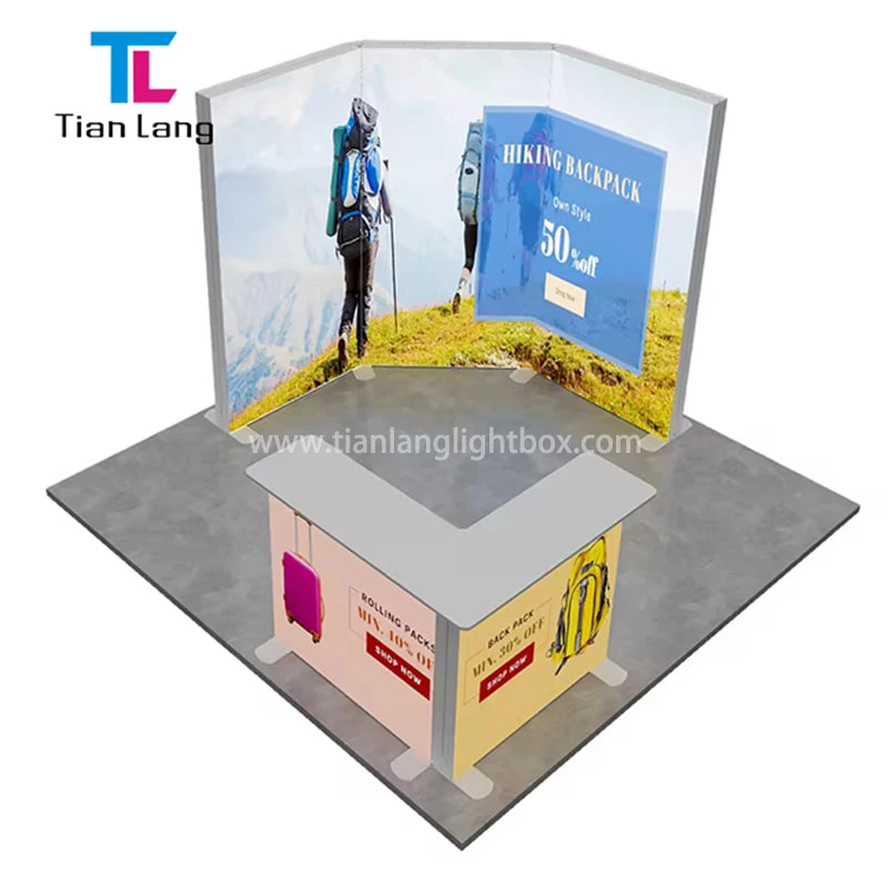 Customized Size square Exposition Display Exposition Trade Show Exhibition Booth Advertising Light Box