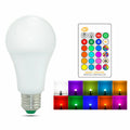 B22 E27 RGB Color Changing Light Bulbs with Remote Dimmable Equivalent Warm White Decorative Lighting for Home Bar Party Bedroom