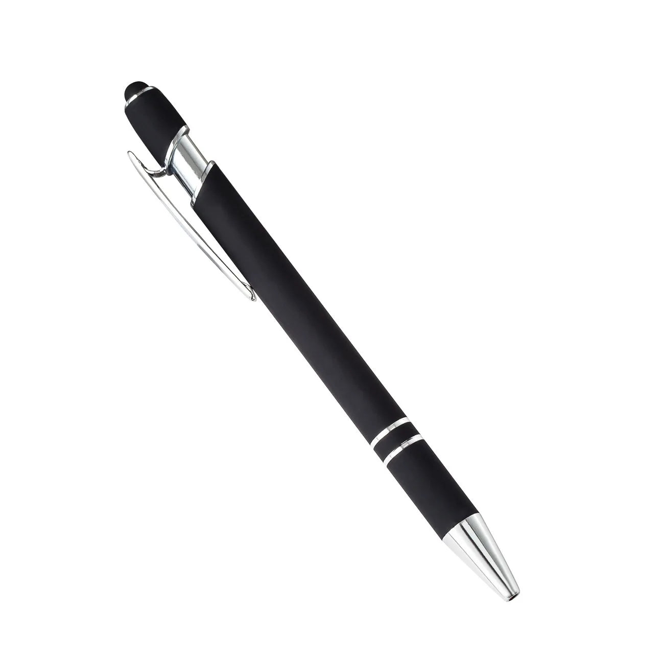 Factory Direct Customized Metal Touch Screen Stylus Pen Promotional Rubber Coated Pen with Custom Logo