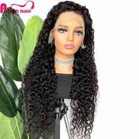 Natural Raw Vietnamese Hair HD Glueless Wigs for Black Women Wholesale Supplier Human Hair Pre Plucked Water Wave Lace Front Wig