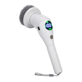 Multiple Brush Heads Portable Rechargeable Electric Spin Power Brush Floor Scrubber for Toilet Window Bathroom Kitchen