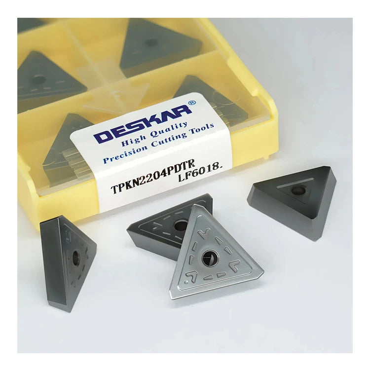 Customizable CNC Lathe Mill Cutter Blades for Stainless Steel - DESKAR TPKN2204PDTR LF6018