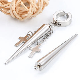 Wholesale Stainless Steel Pendant Pointed Conical Charms Big Size Sharp Cone for Making Necklace and Bracelets Jewelry Findings