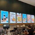 Advertising Indoor Menu Display Acrylic Crystal Light Box Ultra Thin Led Display Restaurant Menu Wall Mounted Board