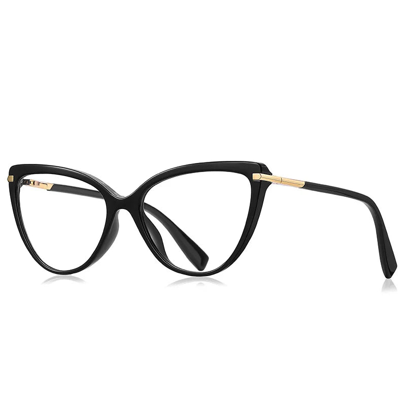 Fashion Cat Eye Glasses Women Transparent Lens Reading Sunglasses Men Vintage Brand Design Luxury Reading Glasses Plain Glasses