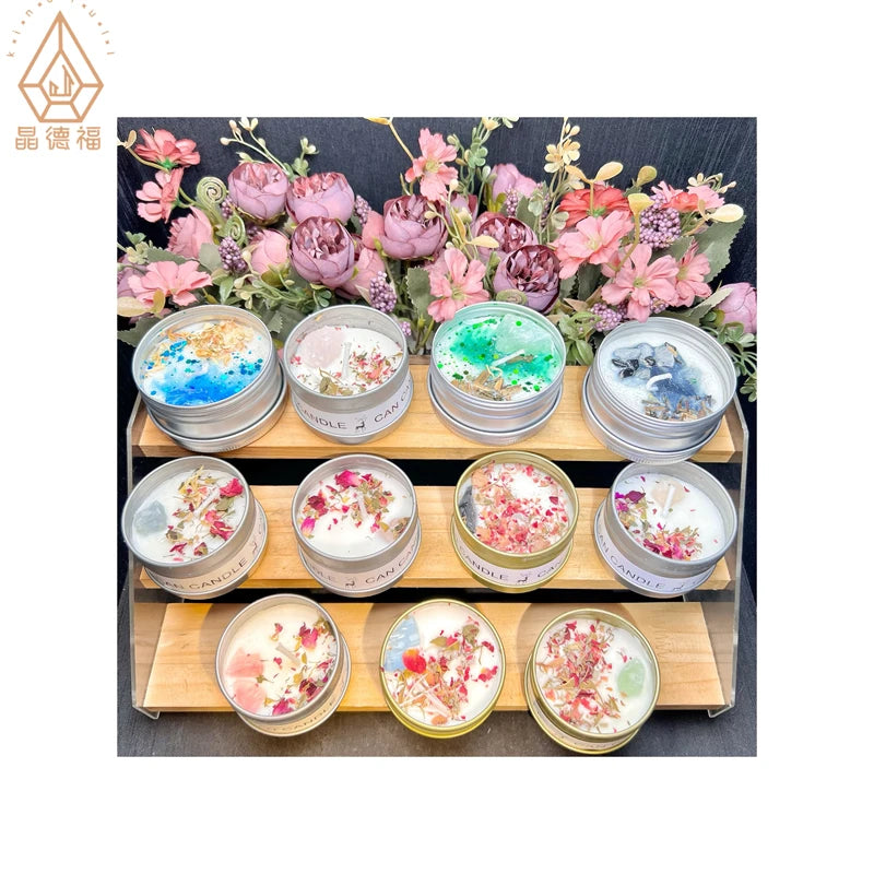 New Arrived Different Materials Crystal Gravel Stone Scented Candles for Gift