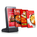 Battery Powered Table Top Digital Restaurant Menu  Android 8 Inch Restaurant Touch Order Screen Display Advertising