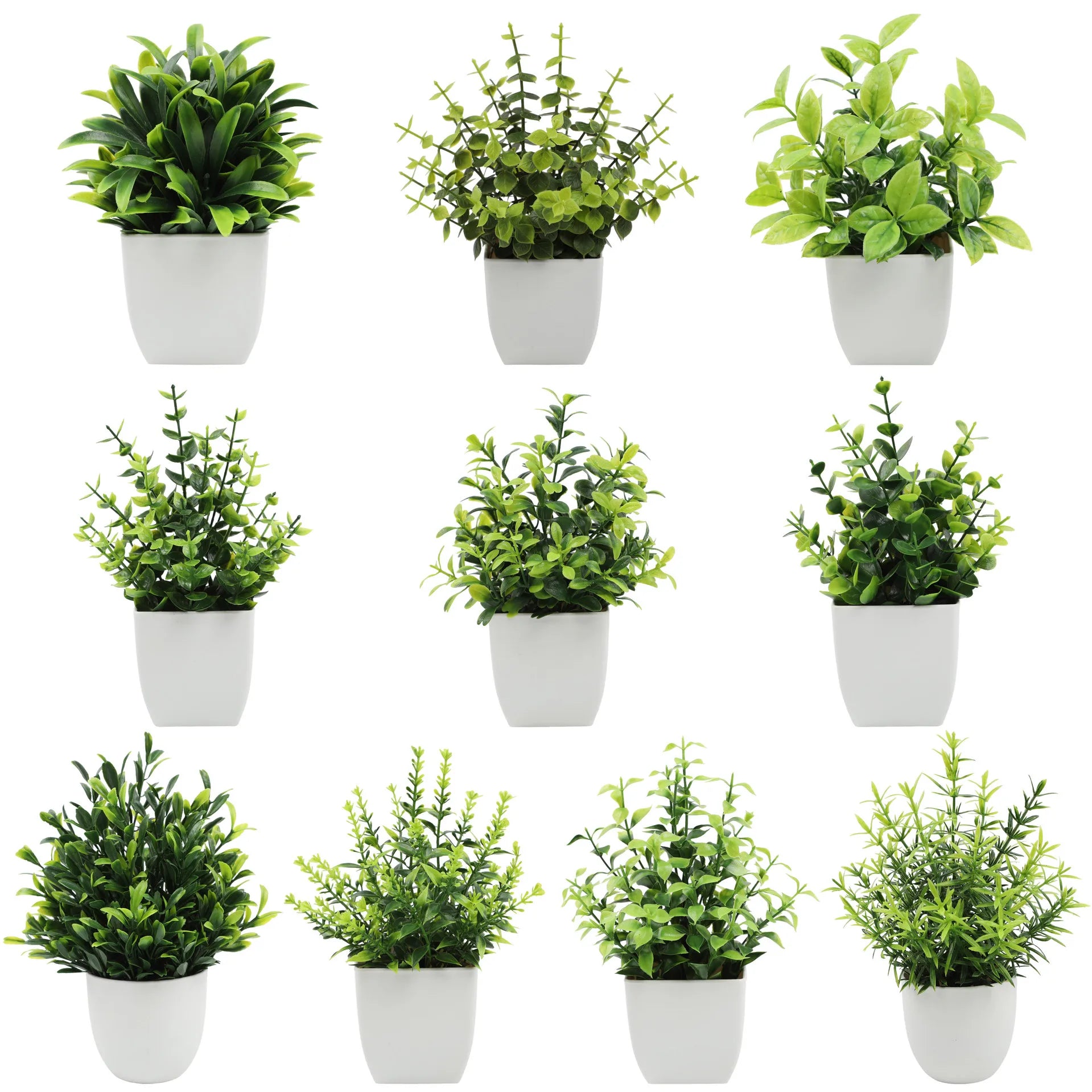 Mydays Wholesale OEM/ODM Artificial Mini Potted Eucalyptus Plant PVC High Simulation Graduation Home Office Decoration 15x10cm
