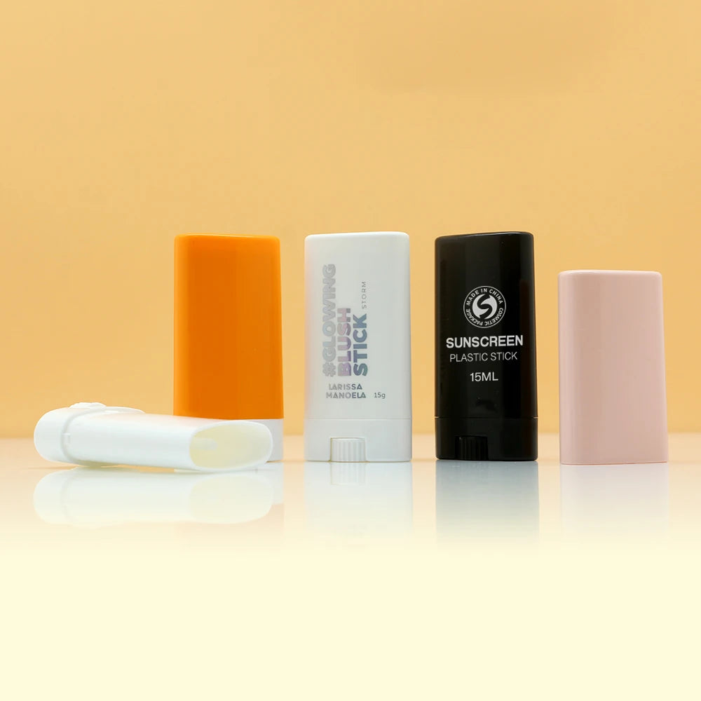 Deodorant Stick New Sun Stick Bottle 15g Container 15ml Oval Sunscreen Stick for Sunscreen Cream