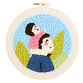 2026 Customized Cotton Embroidery Set DIY Needlecrafts Cross Stitch Love Theme Modern Folk Art Father's Day Pattern Design