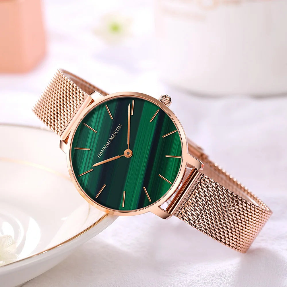 Top Selling Luxury Ladies Quartz Wrist Watches Unique Steel Case with Hand Dial Display Fashion Crystal Customizable for Women