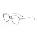 Japan Fashion Classic Blue Light Blocking Titanium Wire Glasses Diamond Face Shape Match