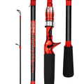 1.8m 2.1m 2.4m 2 Section Spinning Baitcasting Rod M/ML Set Carbon Fiber Travel Fishing Rod and Reel Combo