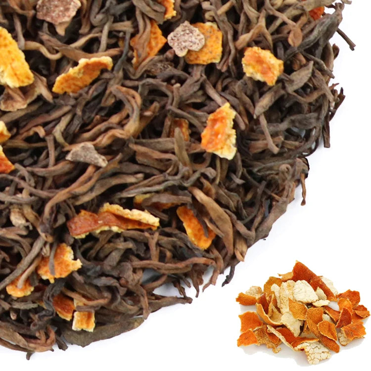 Factory Wholesale Flavored Puerh Tea Authentic Xinhui Chenpi Tangerine Peel Puer Tea