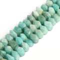 Special Cut Irregular 6*11MM Natural Amazonite Stone Beads for DIY Jewelry Making Bracelets