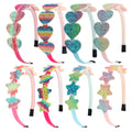 Fancy Girls Glitter Hair Bands Cute Colors Hair Hoop Hairbands Lovely Bow Stars Headbands for Kids Gifts Hair Accessories