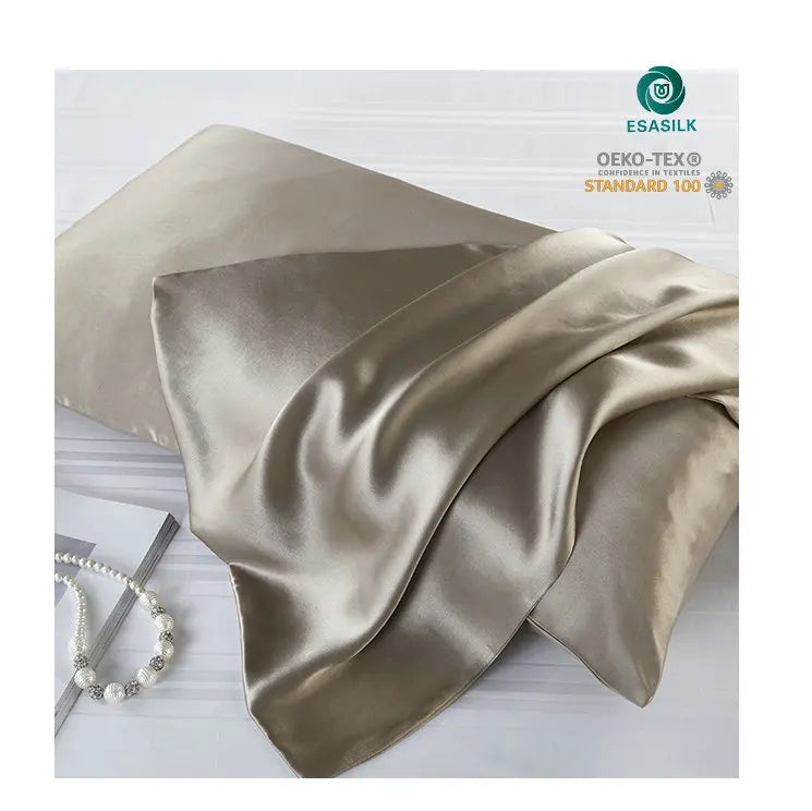 Oeko-Tex Certified Wholesale 100% Silk Woven Solid Pillow Cover 22 Momme Eco-Friendly Home & Hotel Use Pillowcase